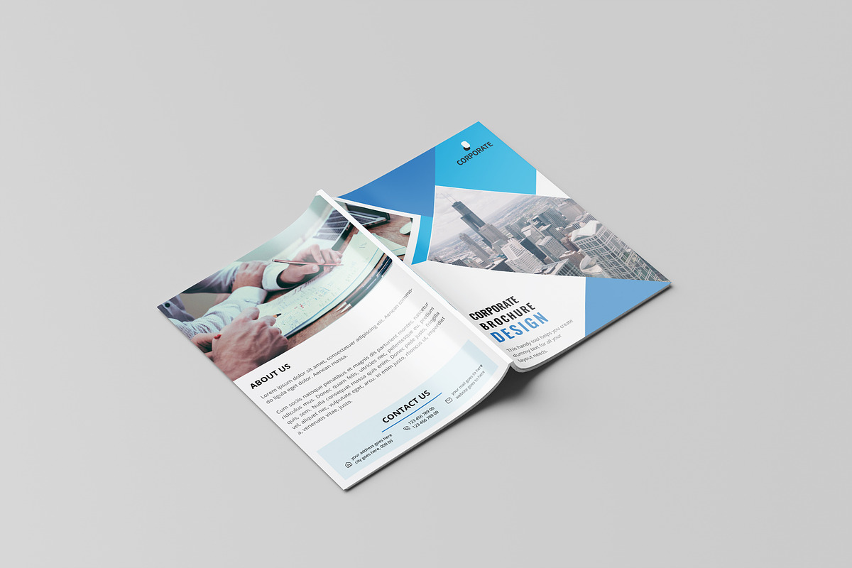 8 Pages Corporate Brochure Template, a Brochure Template by UI_Expert (Photo 2 of 5)