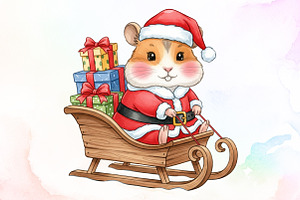 Christmas Cute mouse PNG, an Illustration by Sublimation Artist