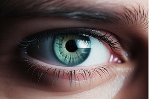 Man holding contact lens closeup on, a Health & Medical Photo by Ylivdesign