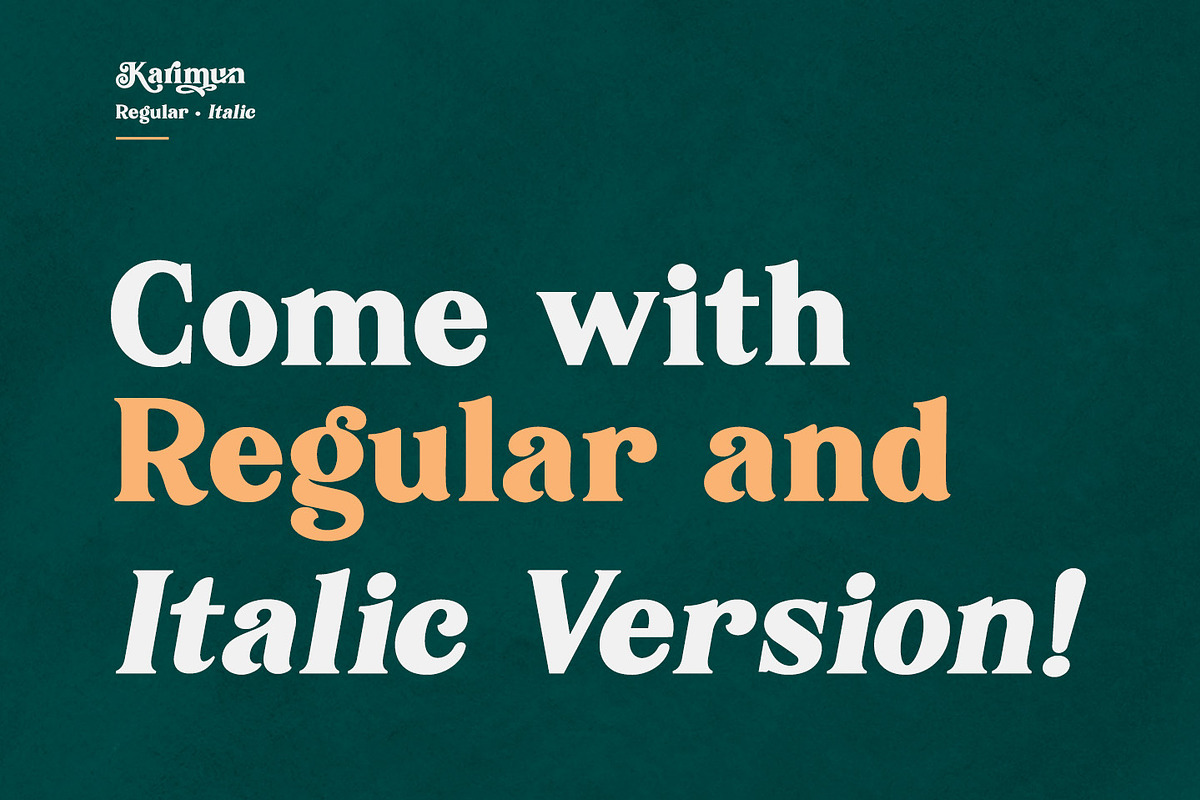 Karimun - Modern Serif Font preview 7