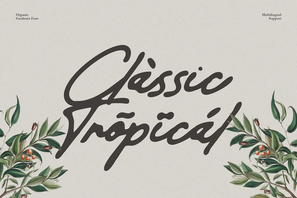 Organic Gardenia - Old Handwritten, a Handwritten Font by Mahesans Co (Photo 9 of 10)