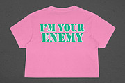 Realistic Crop Tee Mockup, an Apparel Mockup by Uncentrifuged Pressure (Thumbnail 6 of 10)
