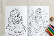 Magical Princess Coloring Book Vol41, a Person Illustration by ikarifq shop (Thumbnail 6 of 7)