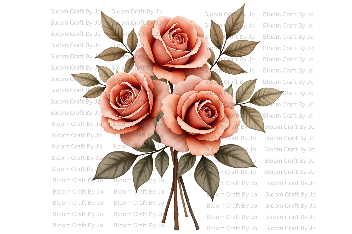 Terracotta Rose, a Decorative Illustration by Bloom Craft Creations (Photo 4 of 10)