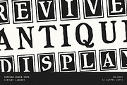 Antique Block Print Font, a Serif Font by Century Library (Thumbnail 1 of 5)