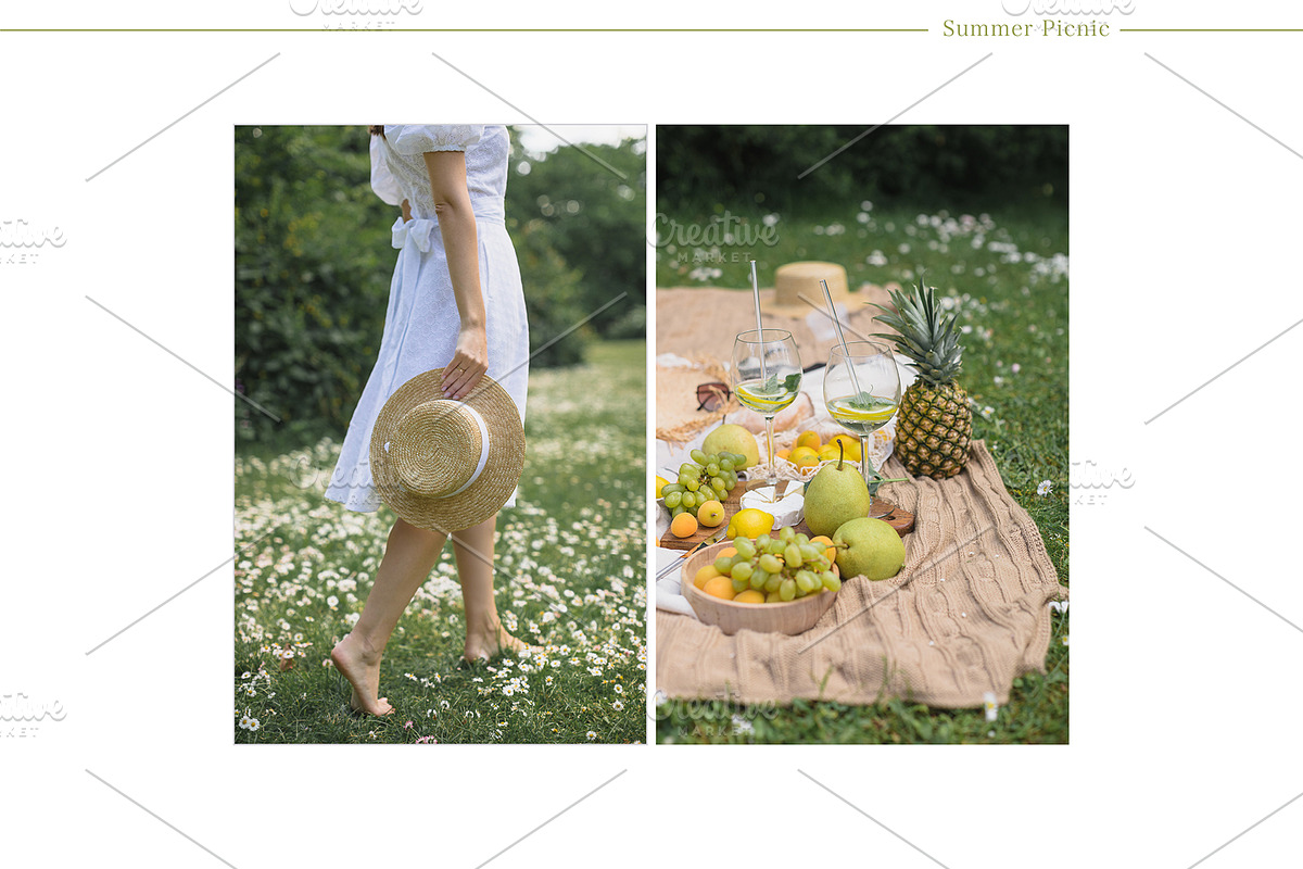 Summer Picnic | 24 Styled Photos, a Person Photo by Nina Stock Photos (Photo 5 of 12)