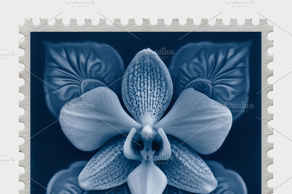 Lupa Co · Cyanotype Botanical Stamps, a Texture Illustration by milatovar (Photo 15 of 18)