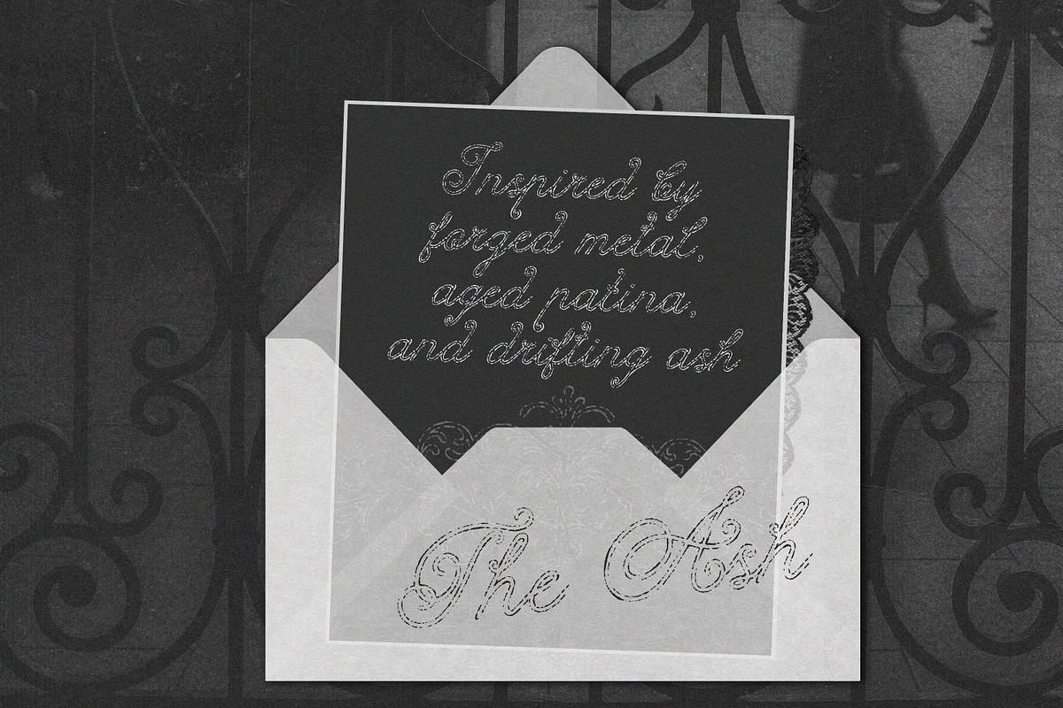 The Ash Forged Textured Script, a Script Font by AnMark (Photo 14 of 17)