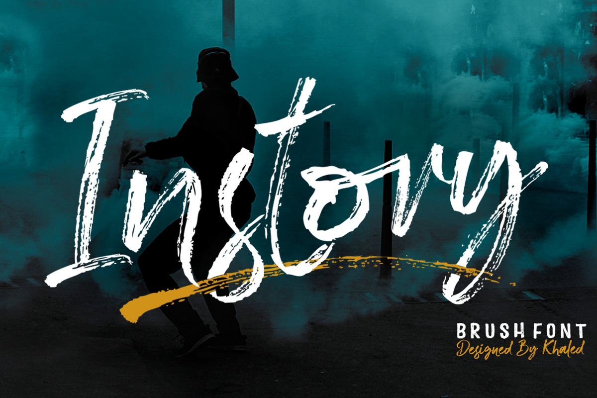 Instory Brush, a Script Font by Akifatype. (Photo 1 of 7)