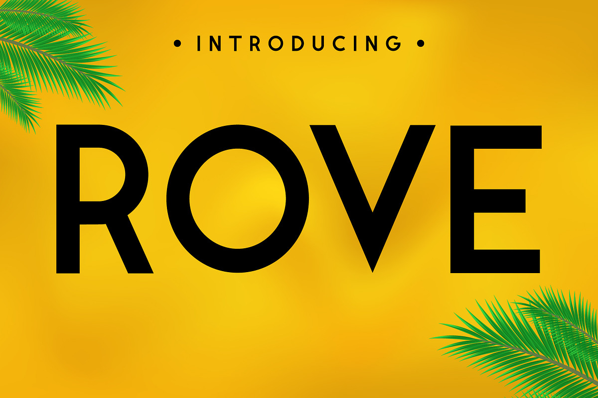 Rove Fonts, a Sans Serif Font by Fox7 By Rattana (Photo 1 of 7)