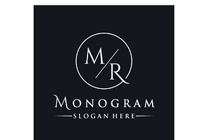 Luxury letters MR , RM , M , R logo, a Branding & Logo Template by LOGOCREATIVE