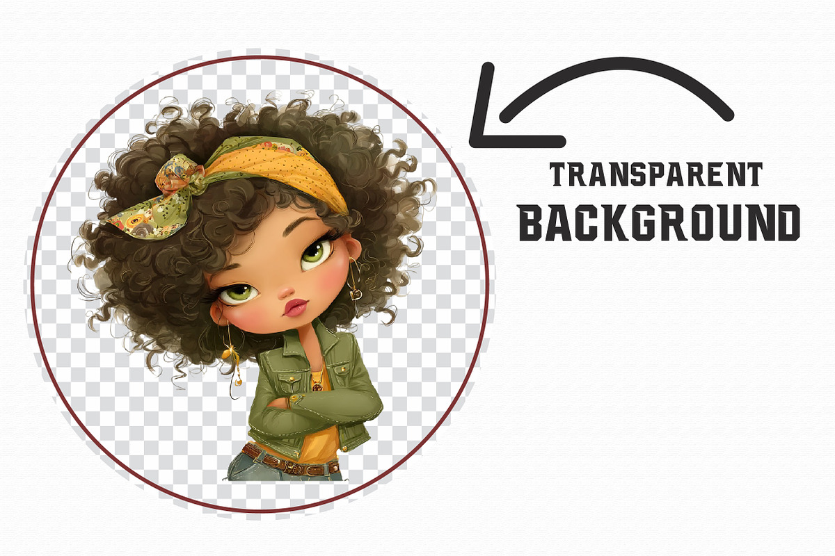 Retro Girls Clipart, an Illustration by Libby Wishes (Photo 3 of 7)
