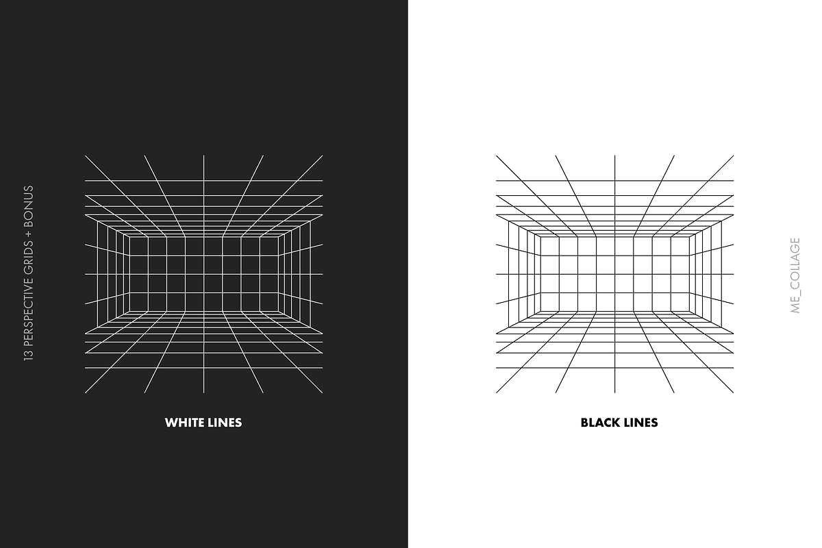 Vector Perspective Grids, an Object Graphic by ME_COLLAGE (Photo 10 of 14)