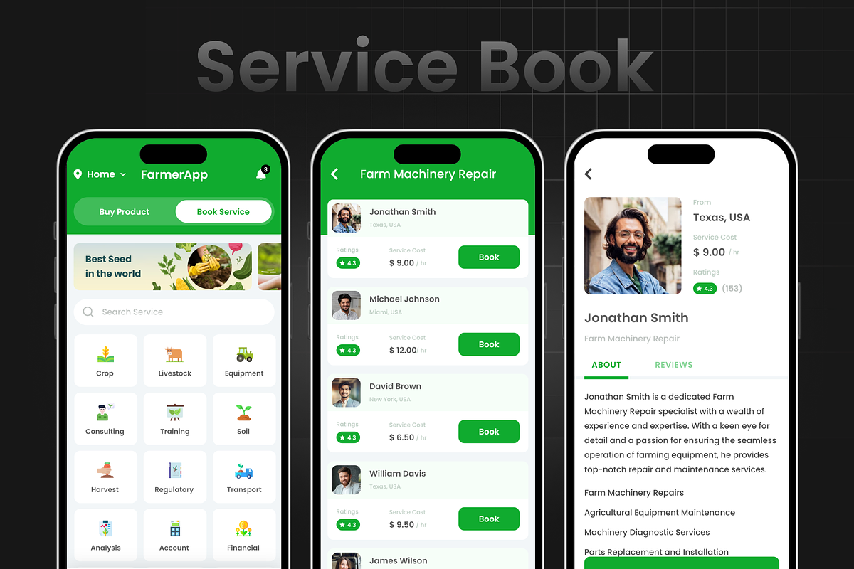 Agri Product & Service Farmer App, an UI Kit Template by Opus LabWorks (Photo 6 of 9)