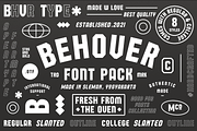 Behover - Logo Font Pack, a Font by Martype Co (Thumbnail 1 of 11)