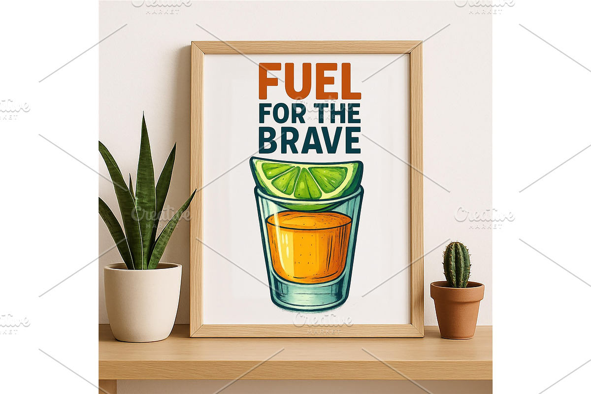 Fuel for the Brave Tequila Shot, a Background Graphic by LaseredNinja (Photo 3 of 7)