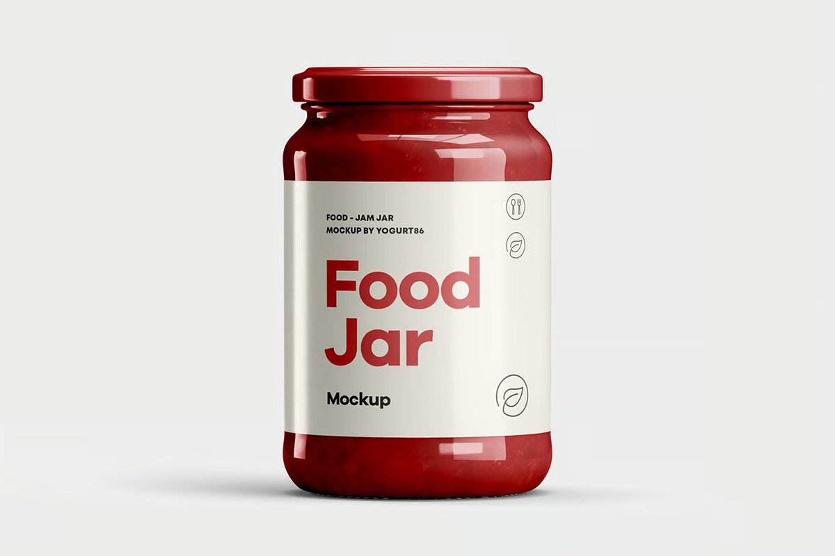 Food Jar Mock-up, a Packaging Mockup by zippypixelstudio (Photo 8 of 8)