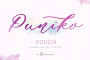 Puniko Rough - 50% Off, a Script Font by JROH Creative (Thumbnail 1 of 10)