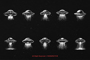 10 Bundle Dark Art UFO Plane Alien, an Illustration by Morspective (Thumbnail 6 of 7)