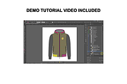 Puffer Zipped Hoodie Vector Mockup, an Apparel Mockup by Infinity Mockups (Thumbnail 8 of 9)