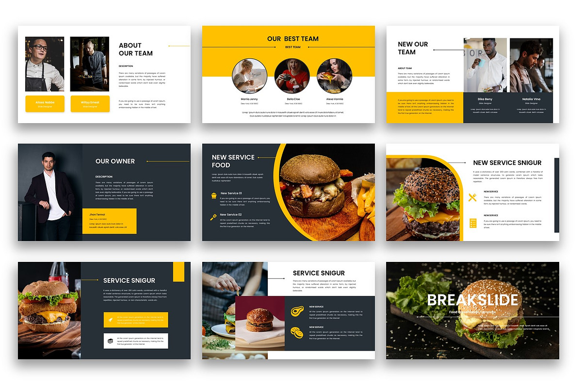 Snigur– Food PowerPoint Template, a Presentation Template by kreatifreya (Photo 5 of 5)