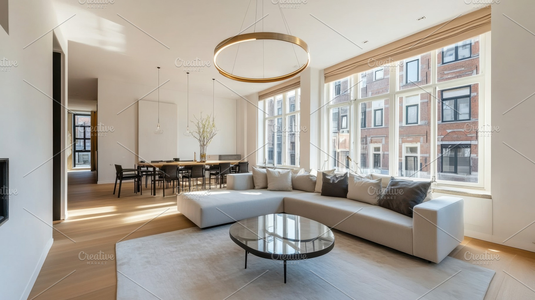 City-view modern living room, a Photo by Beautiful things