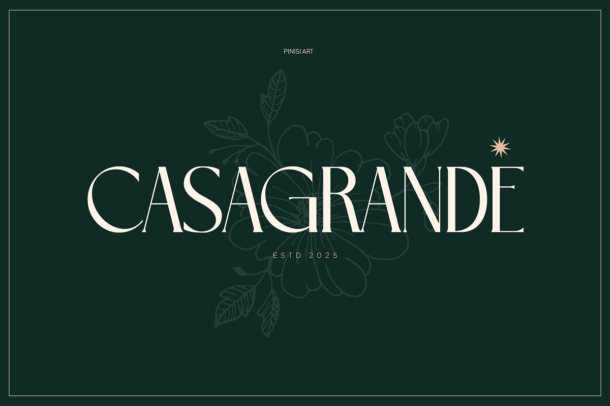 Casagrande, a Serif Font by Pinisi ART (Photo 1 of 10)