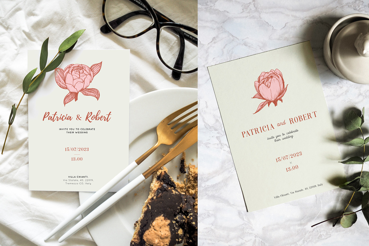Peony illustrations | invitations, an Illustration by Chewie Co (Photo 4 of 13)