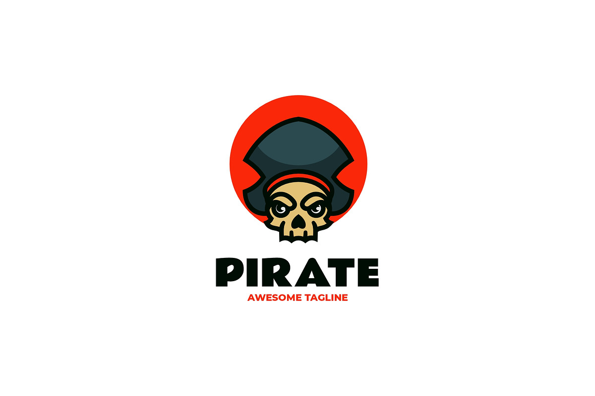 Pirate Skull Mascot Logo Design, a Branding & Logo Template by Artnivora.Std