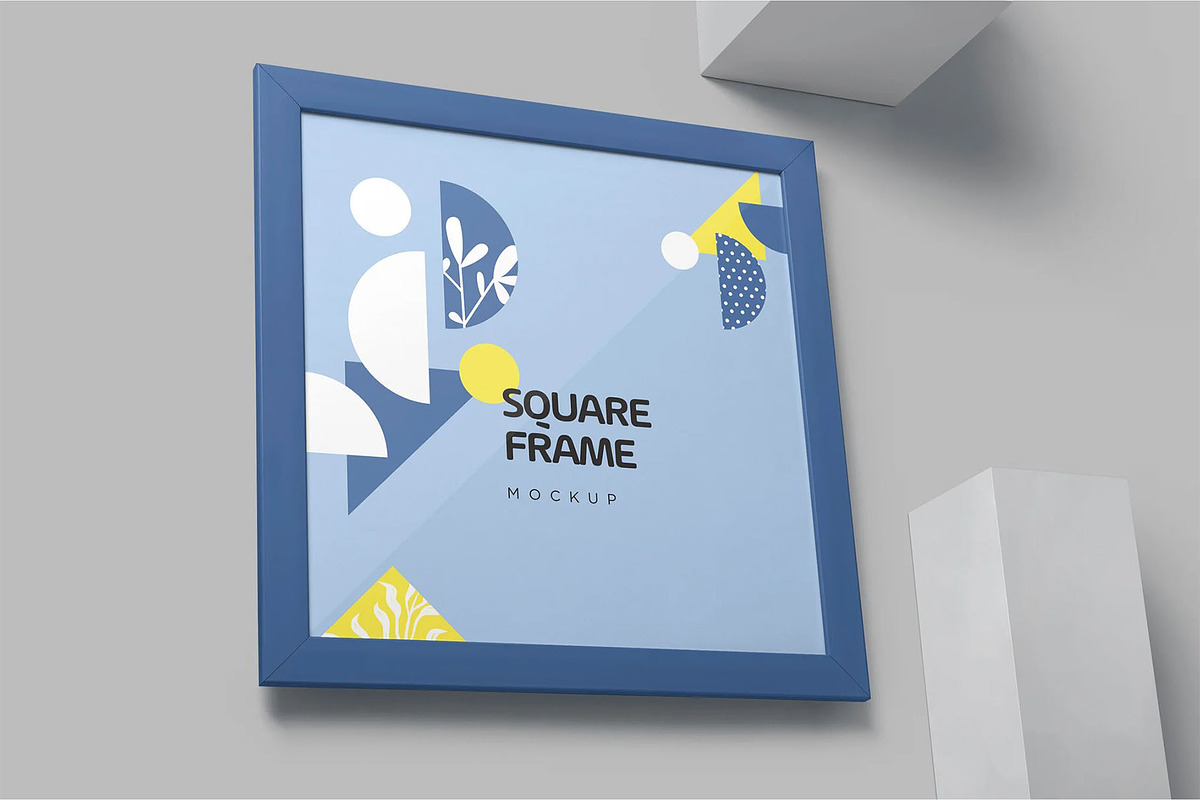 Square Picture Frame Mockups, an Advertising Mockup by megostudi0 (Photo 5 of 7)