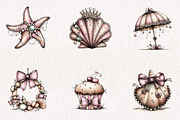 Sweet Whimsical Pink Summer Bundle, a Seasonal Illustration by CreationArt (Thumbnail 2 of 7)