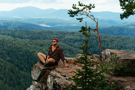 A traveler in the mountains, a Person Photo by SOTNIKOV_MISHA