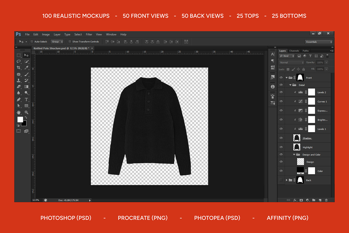 Realistic Streetwear Bundle 100, a Bottom Mockup by AtelierDuVow (Photo 2 of 10)