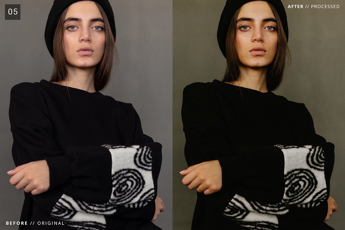 6 Essential Portrait LR Presets, an Action Add-On by Edito (Photo 6 of 7)