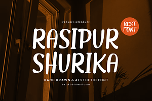 Rasipur Shurika - Marker & Stamp, a Handwritten Font by QR Design Studio