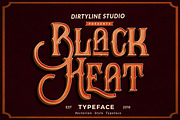 Black Heat, a Sans Serif Font by Dirtyline Studio (Thumbnail 1 of 8)