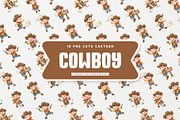 Cute Cowboy Kid Cartoon Character, a Person Illustration by Gohsantosa (Thumbnail 2 of 4)