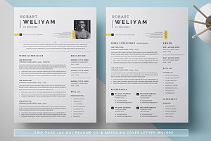 Resume CV / Cover Letter Template