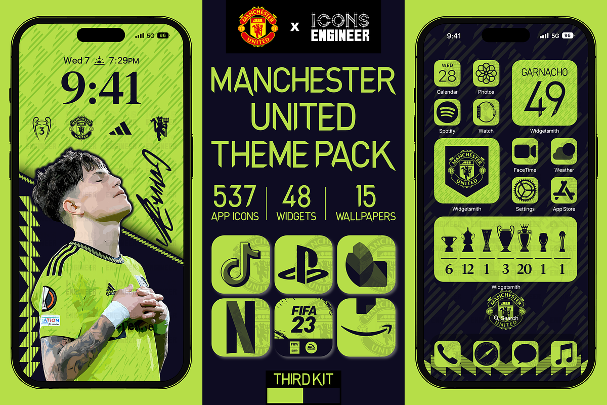 Man United Theme Pack | Third Kit, an Icon by IconsEngineer (Photo 1 of 11)