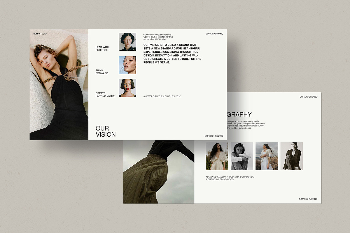 AURE | Brand Launch Template Canva, a Presentation Template by evgenystudio (Photo 4 of 11)
