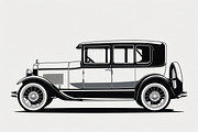 Classic Vintage Car Bundle Set, an Illustration by BIPLOB EXPERT (Thumbnail 3 of 9)