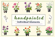 Watercolor Garden Pot Plants, an Illustration by Inksnthings (Thumbnail 3 of 6)