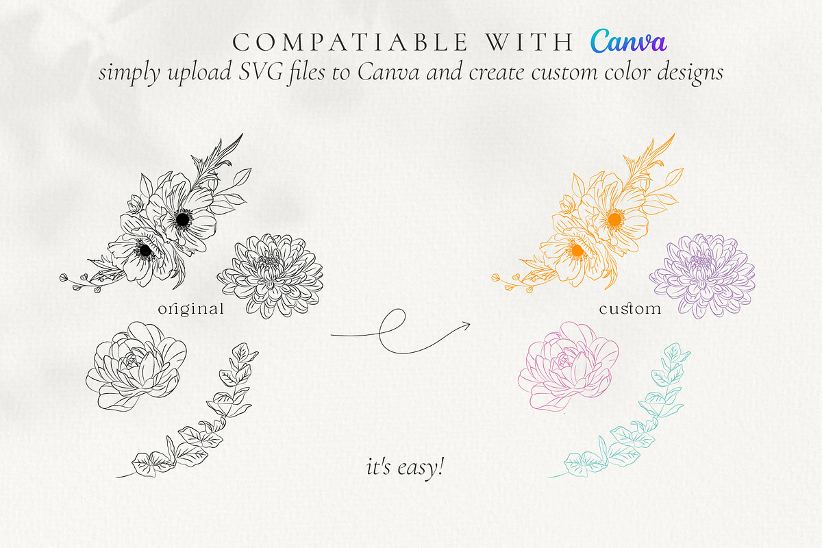 Minimalist Line Art Flowers, a Decorative Illustration by La Petite Line Art (Photo 9 of 13)