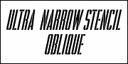 Ultra Narrow Stencil JNL, a Font by Jeff Levine Fonts (Thumbnail 4 of 5)