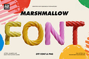 Marshmallow Font, a Sans Serif Font by itefan Studio (Thumbnail 1 of 5)
