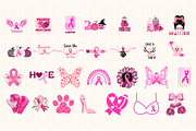 Breast Cancer Awareness PNG Bundle, an Object Graphic by MIRoots Design Studio (Thumbnail 2 of 4)