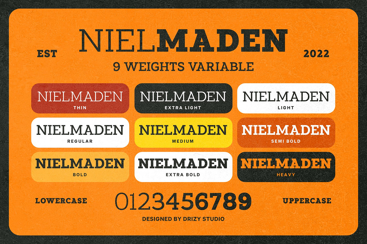 Nielmaden, a Slab Serif Font by Drizy (Photo 8 of 9)