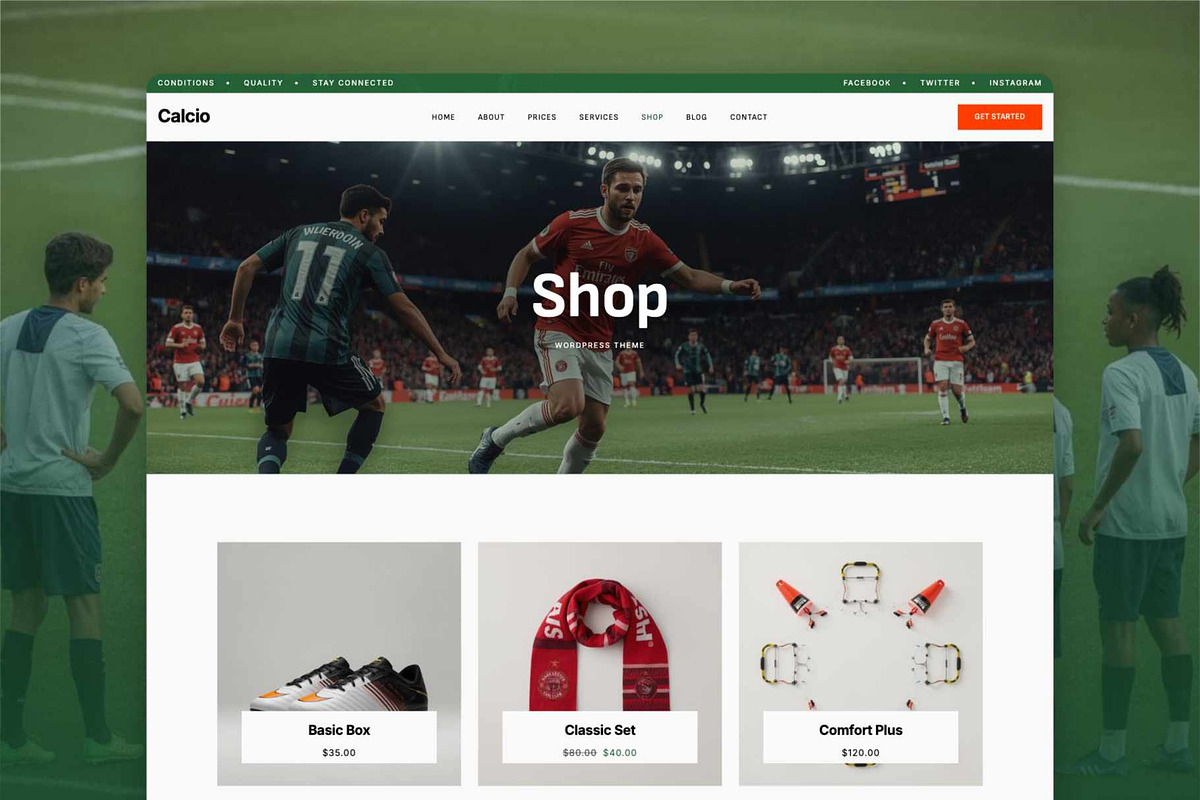 Soccer Club WordPress Theme, a WordPress Template by Nicdark Themes (Photo 3 of 4)