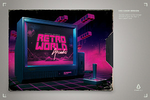 Retro Gaming Flyer CRT TV Poster