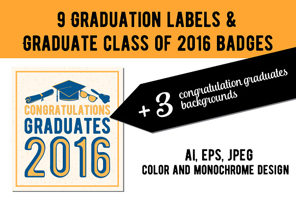 Graduation Labels Background